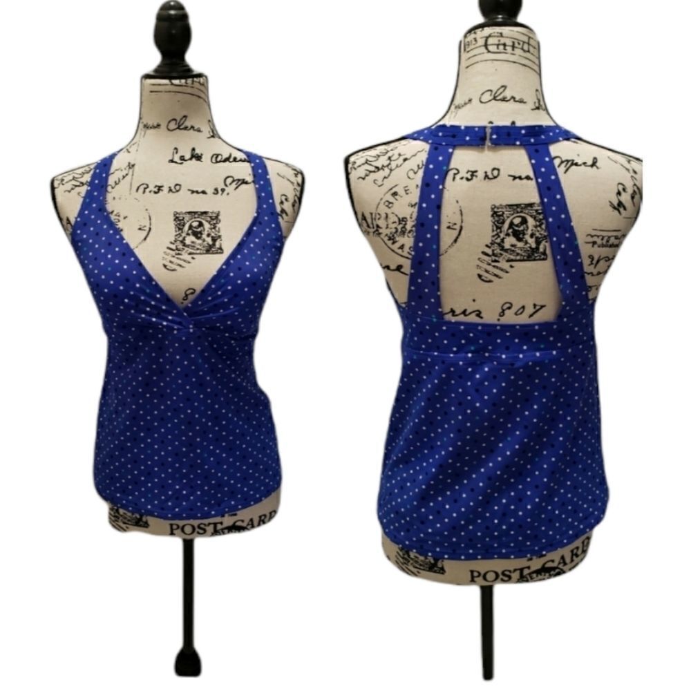 Bathing suit racer type back top